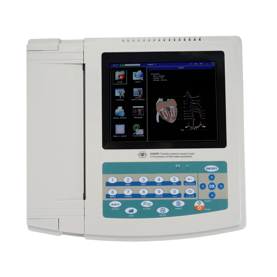 Электрокардиограф Med-Mos ECG1200G — 12-канальная запись, автоматический анализ и точная диагностика сердечной деятельности
